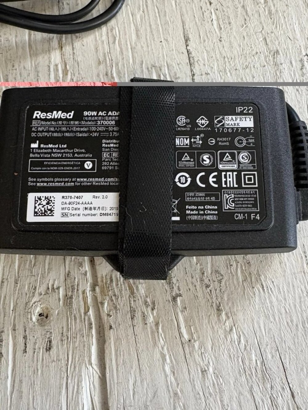 ResMedAir Sense 10 C Pap Machine with Grey Padded Carrying Case Only Used 24 Hr - Picture 5 of 16